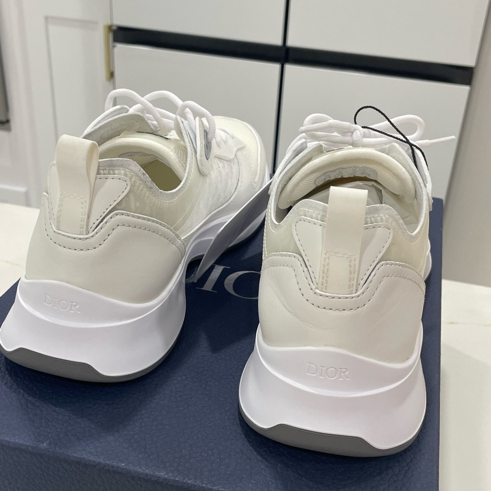 Mint Christian Dior B25  White Technical Mesh Men Sneakers luxury - Picture 5 of 16